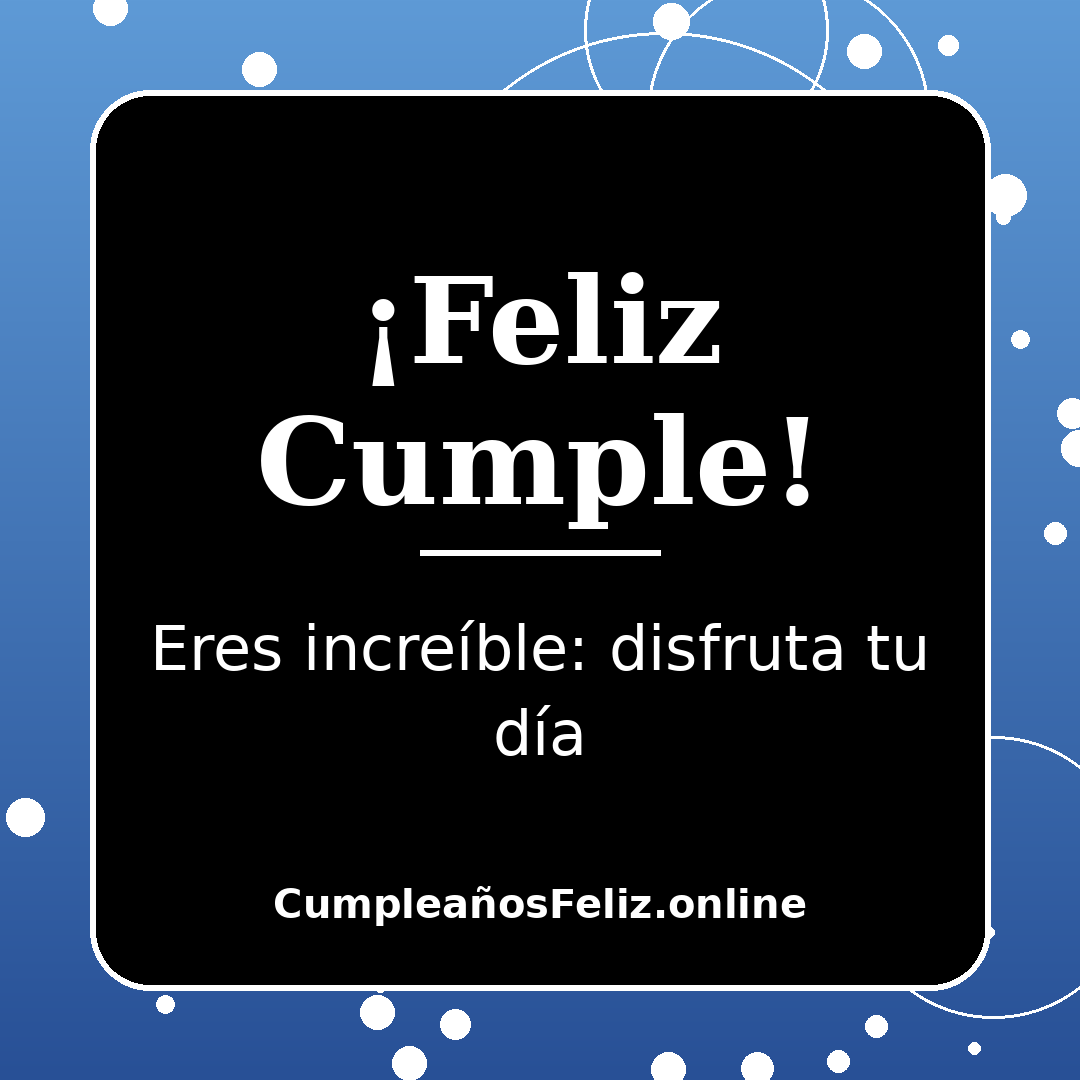 Imagen de feliz cumpleaños con frase corta para estados de WhatsApp