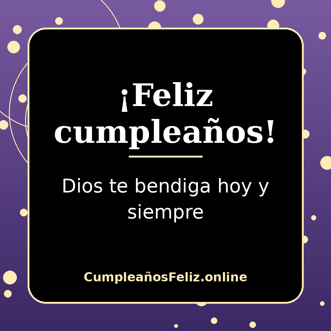 Imagen cristiana de feliz cumpleaños con bendición